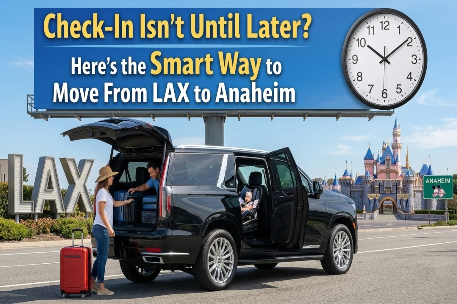 lax to Anaheim hotel check-in later