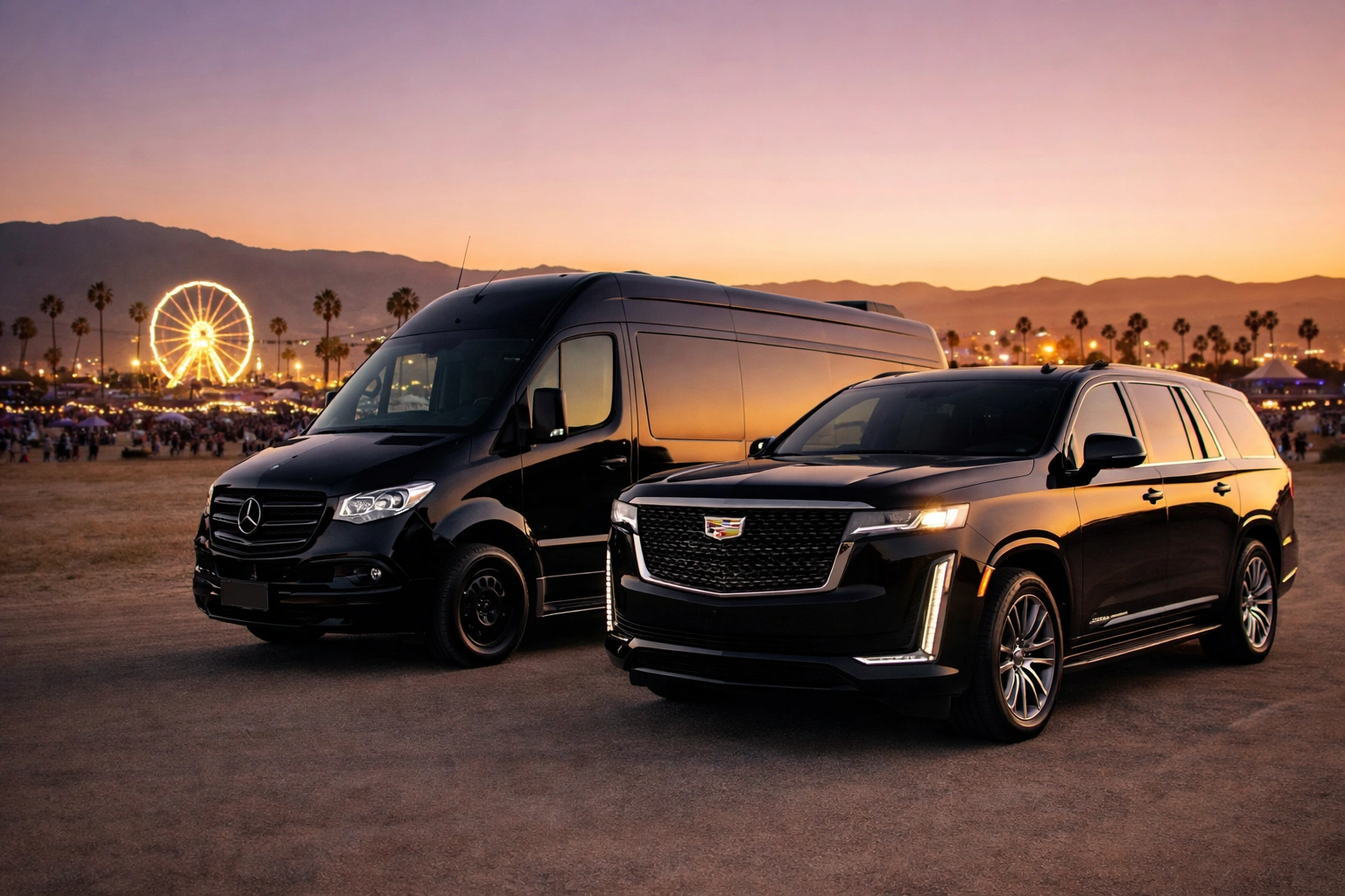 stagecoach festival car service from Lax