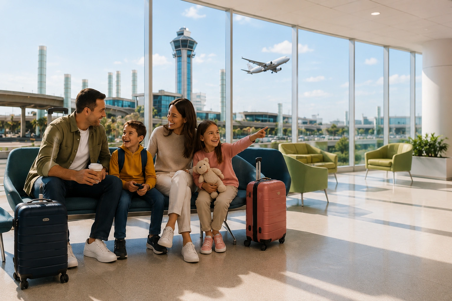 lax layover with kids