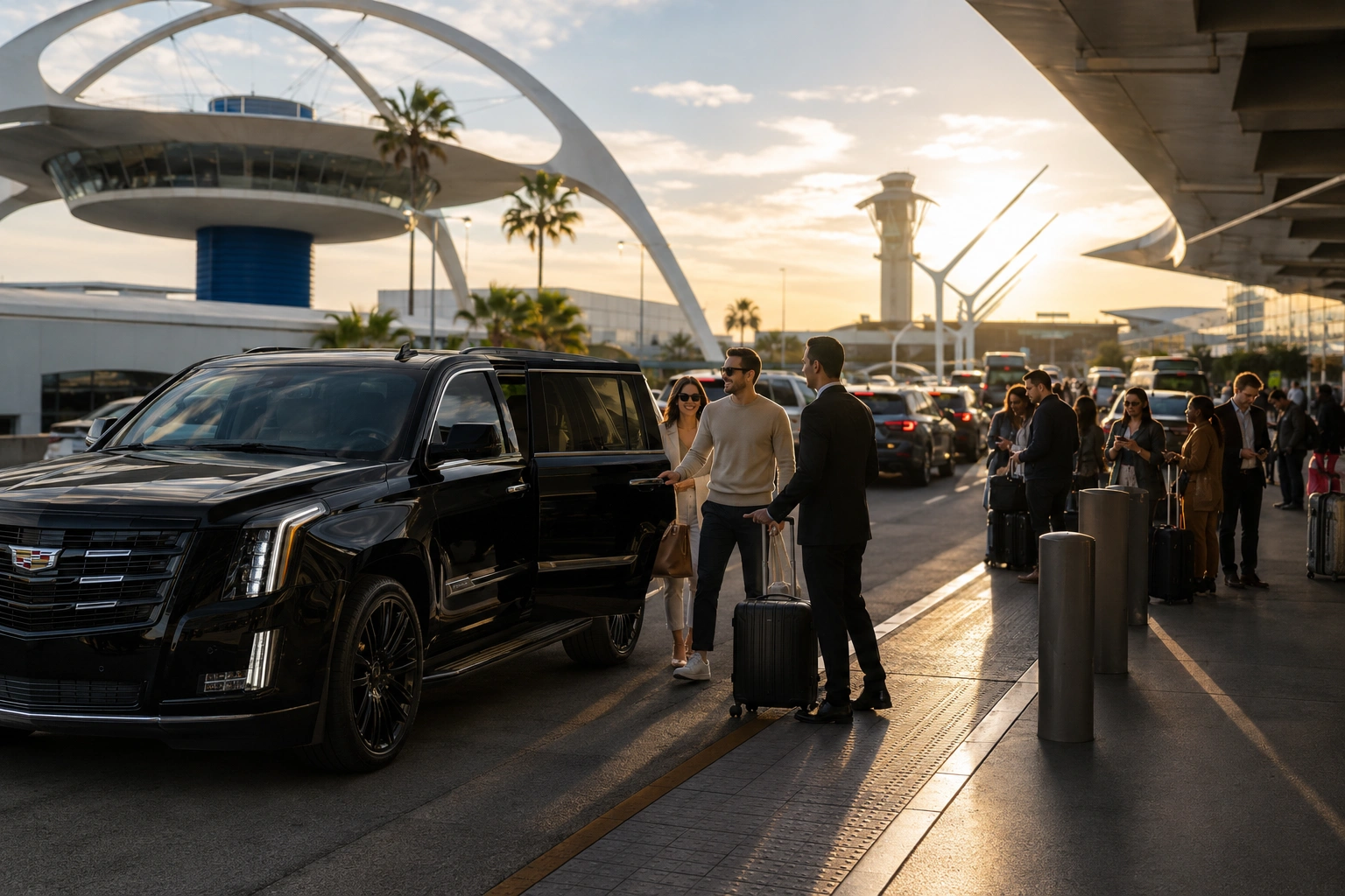 book lax transport in advance